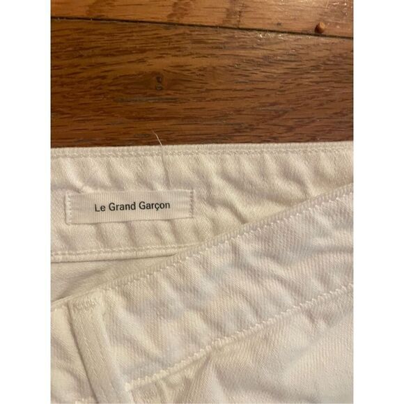 Frame Le Garçon White Denim Jeans - Picture 3 of 5